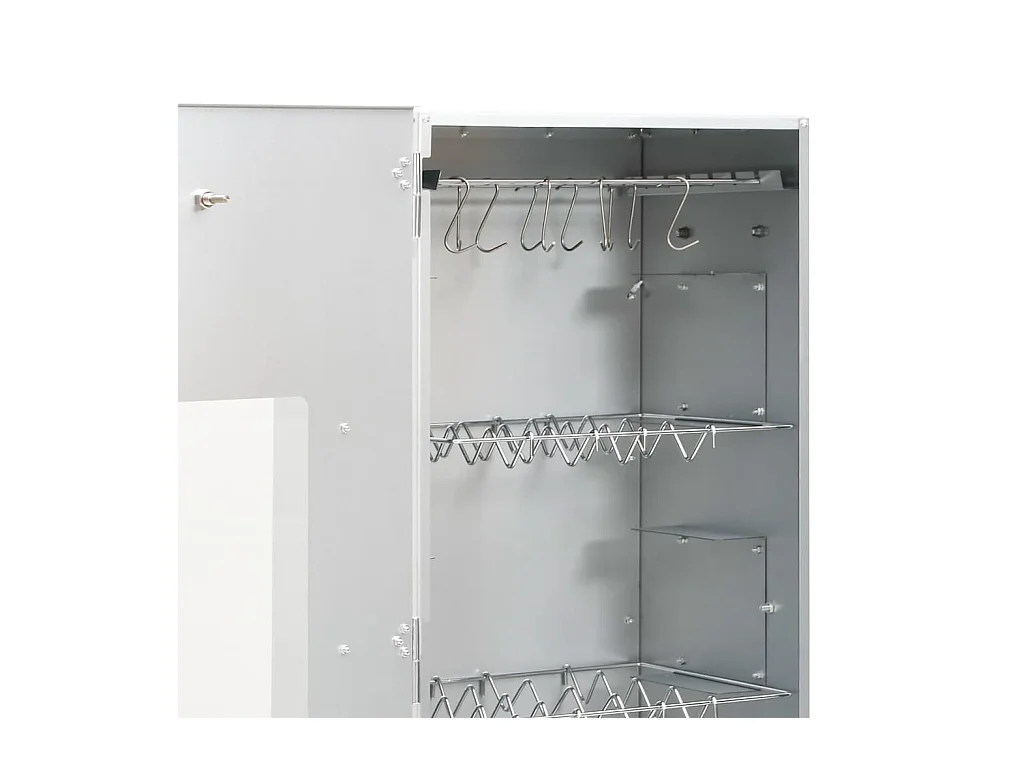 BBQ-rookoven met houtsnippers 44,5x29x110 cm staal