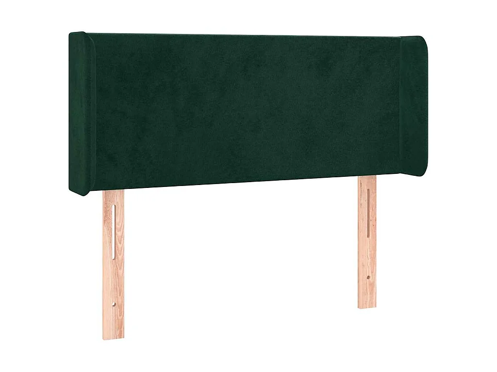 Tête de lit à LED Vert foncé 103x16x78/88 cm Velours