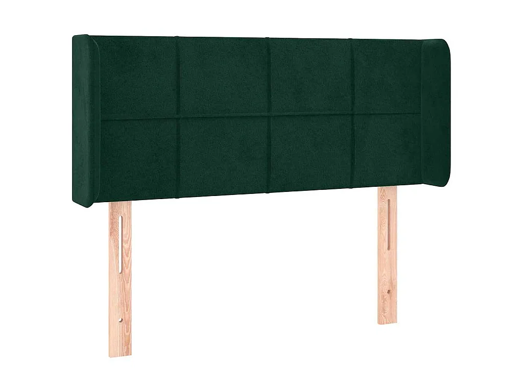 Tête de lit à LED Vert foncé 83x16x78/88 cm Velours
