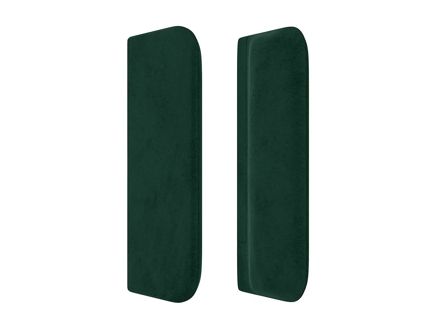 Tête de lit avec oreilles Vert foncé 93x16x78/88 cm Velours
