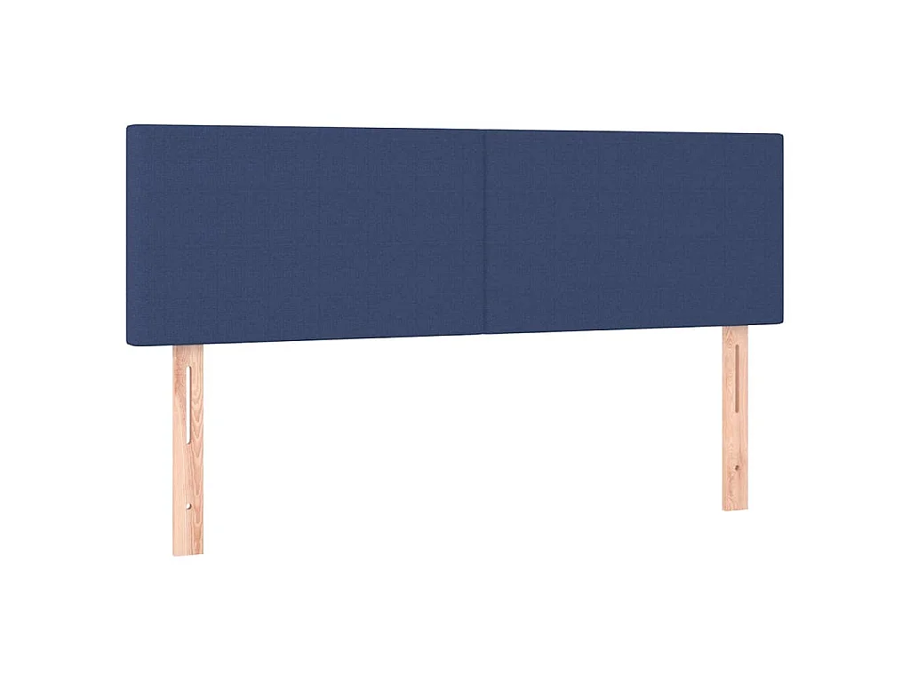 Hoofdbord LED 144x5x78/88 cm stof crèmekleurig