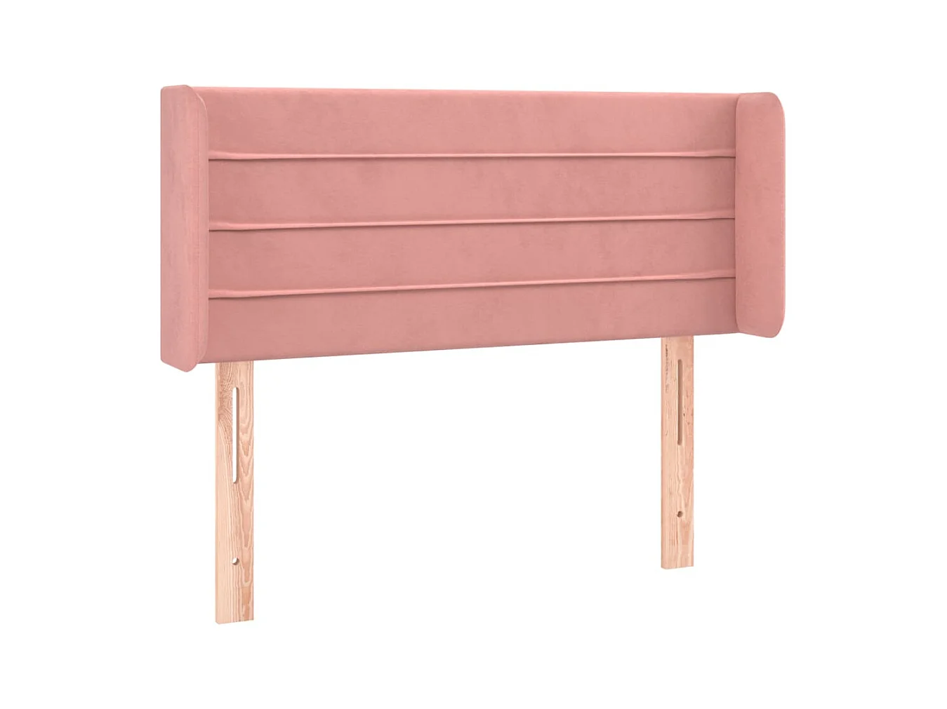 Tête de lit avec oreilles Rose 83x16x78/88 cm Velours