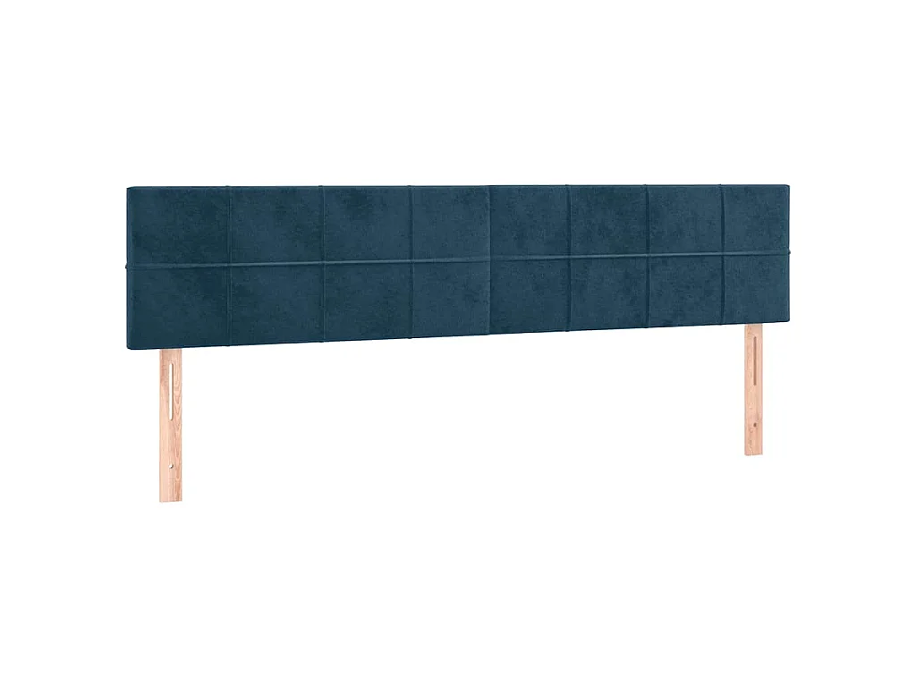 Têtes de lit Bleu foncé 180 x 5 x 78/88 cm Velours