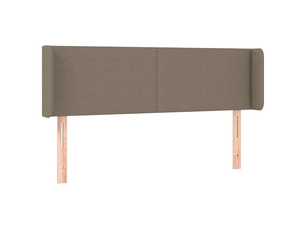 Testiera ad Orecchio Tortora 147x16x78/88 cm in Tessuto