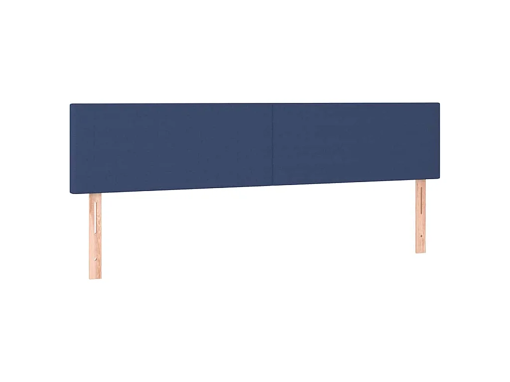 Tête de lit à LED Bleu 200x5x78/88 cm Tissu