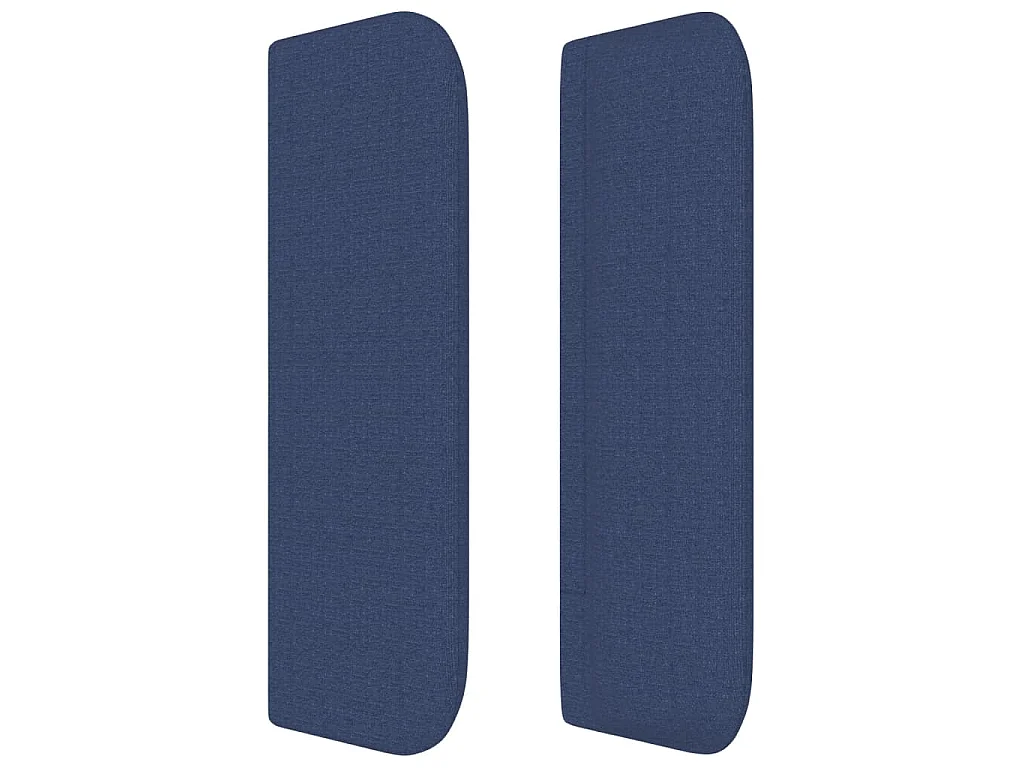 Kopfteil mit Ohren Blau 163x16x78/88 cm Stoff