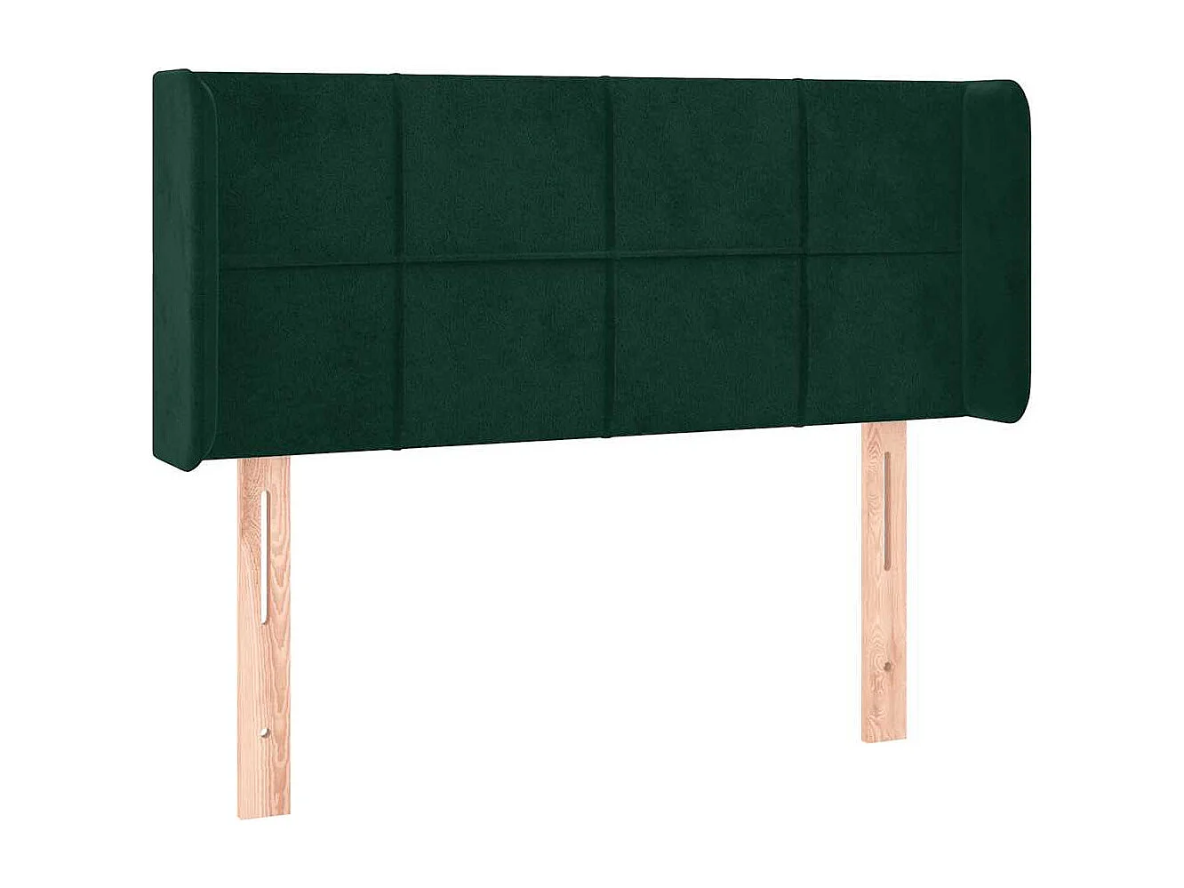 Hoofdbord met randen 83x16x78/88 cm fluweel donkergroen
