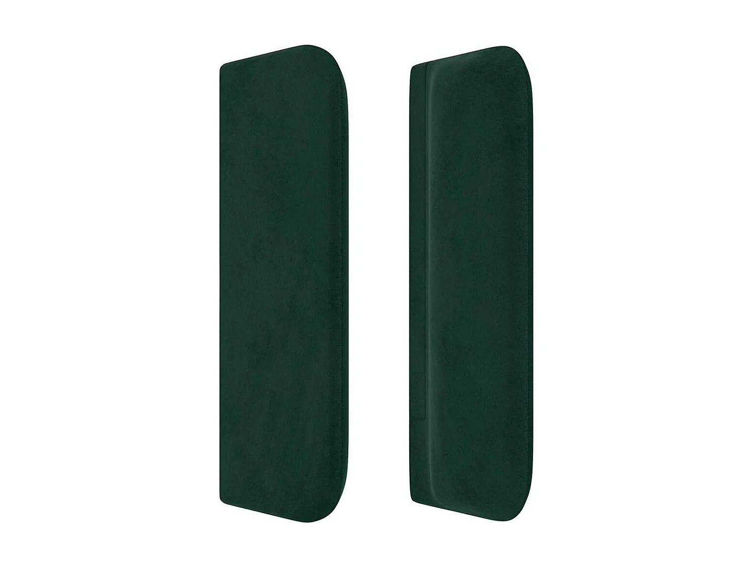 Hoofdbord met randen 83x16x78/88 cm fluweel donkergroen
