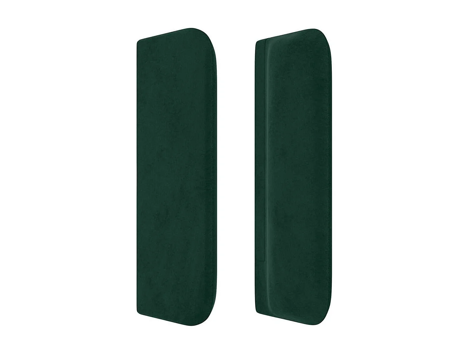 Tête de lit avec oreilles Vert foncé 103x16x78/88 cm Velours