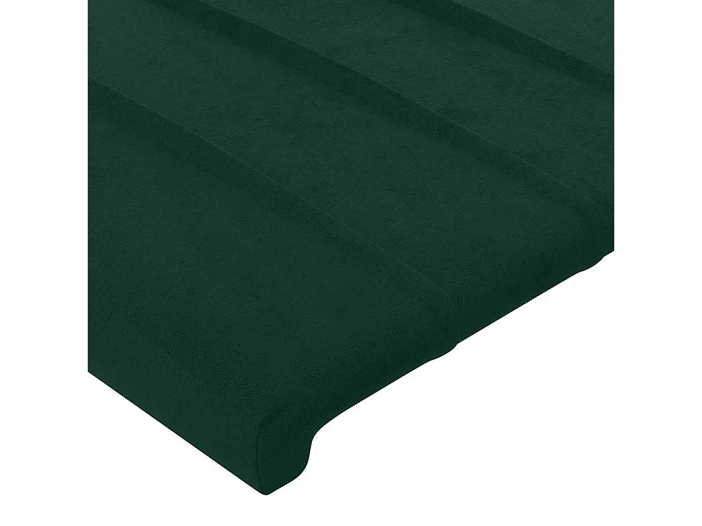 Kopfteil mit Ohren Dunkelgrün 147x16x78/88 cm Samt