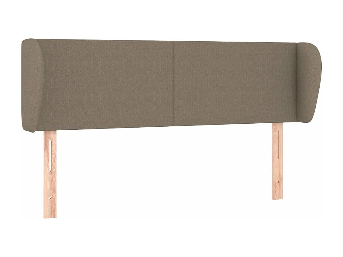 Tête de lit avec oreilles Taupe 147x23x78/88 cm Tissu