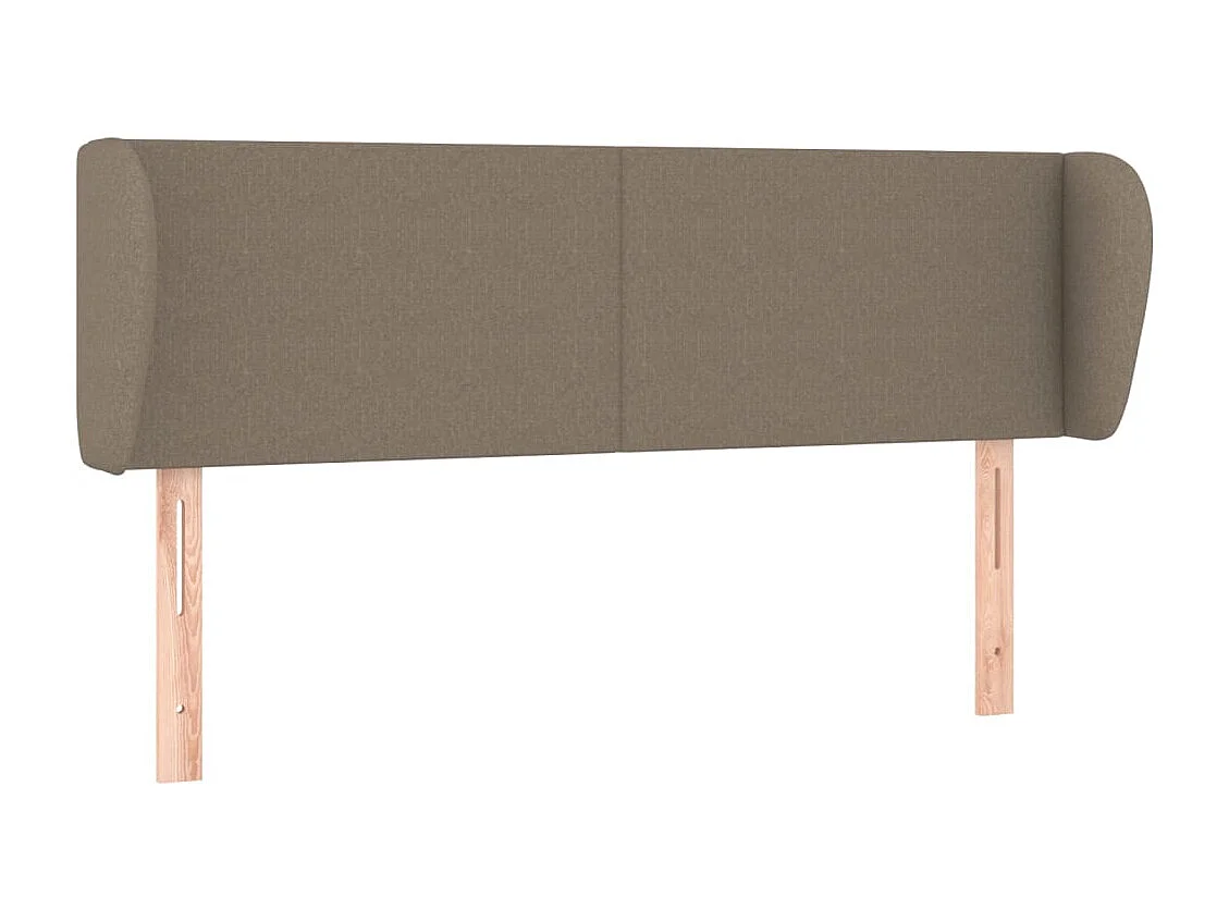 Testiera ad Orecchio Tortora 147x23x78/88 cm in Tessuto