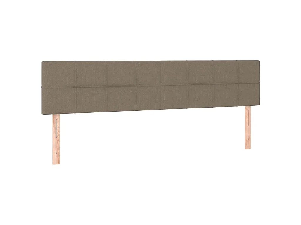 Cabeceros tela gris taupe 200x5x78/88 cm