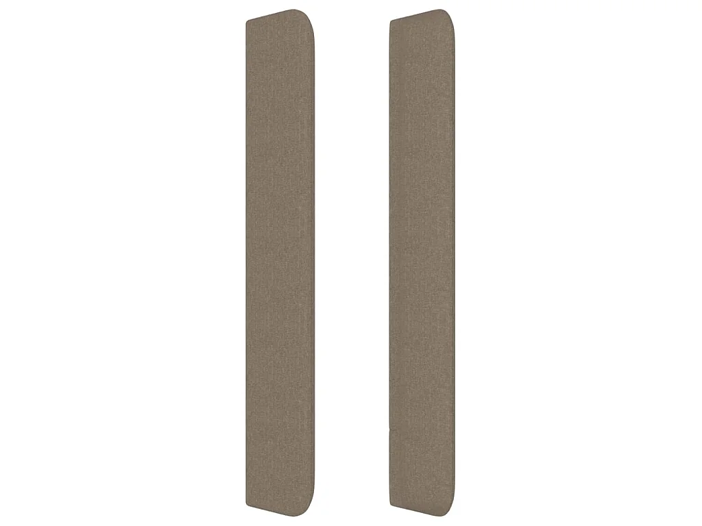 Tête de lit avec oreilles Taupe 183x16x118/128 cm Tissu