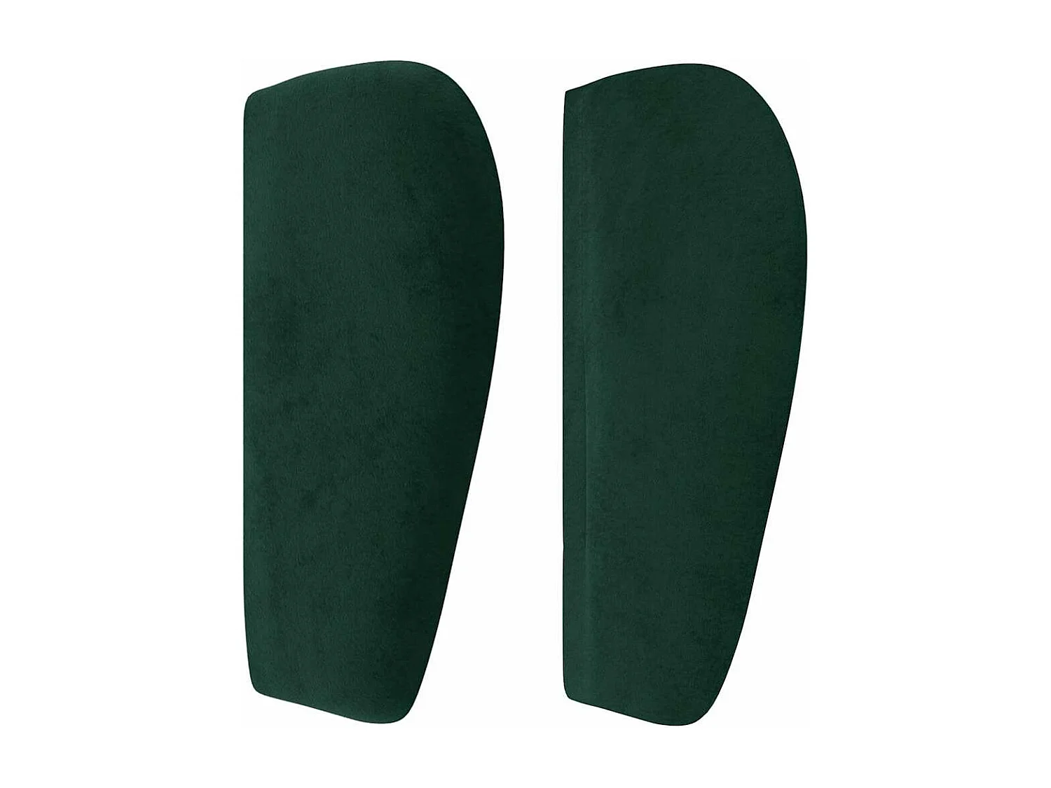 Tête de lit avec oreilles Vert foncé 103x23x78/88 cm Velours