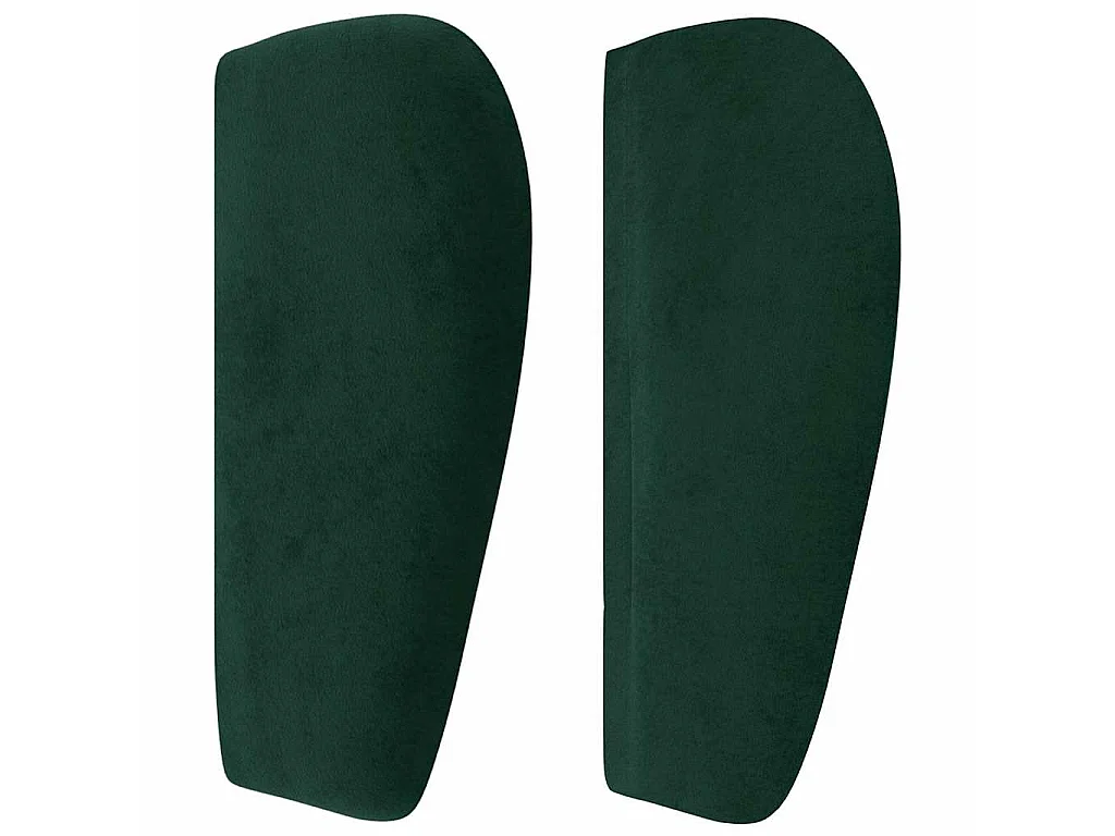 Tête de lit avec oreilles Vert foncé 103x23x78/88 cm Velours