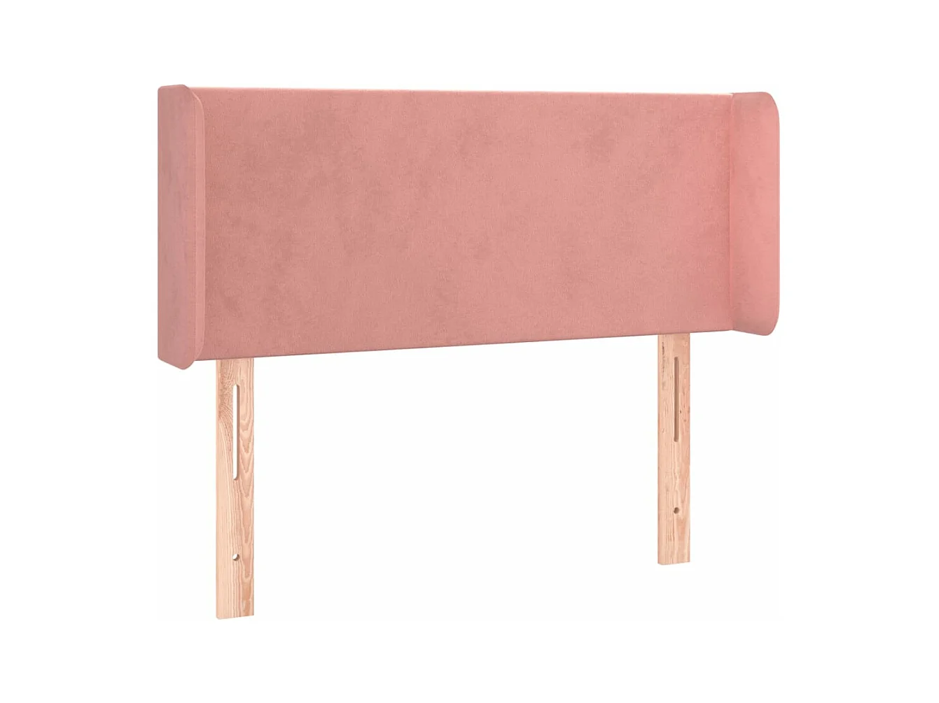 Kopfteil mit Ohren Rosa 103x16x78/88 cm Samt