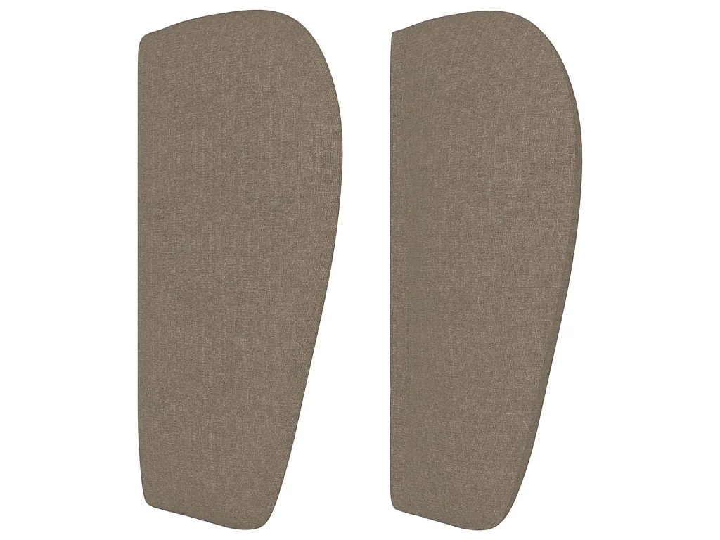 Testiera ad Orecchio Tortora 203x23x78/88 cm in Tessuto