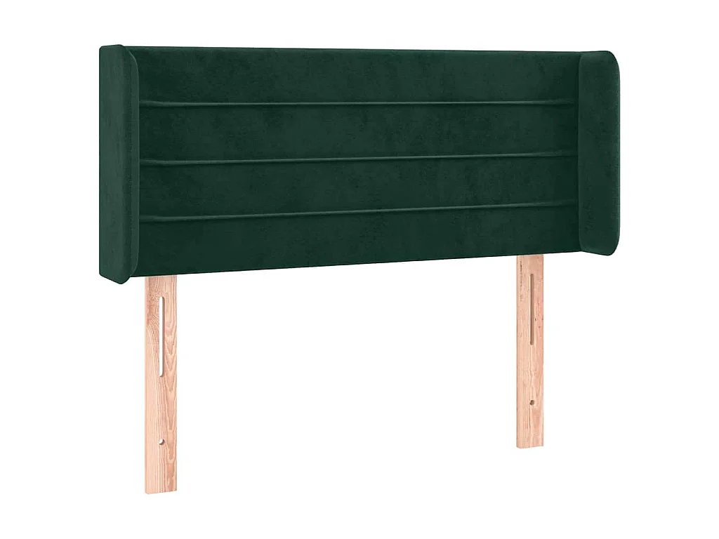 Tête de lit à LED Vert foncé 103x16x78/88 cm Velours