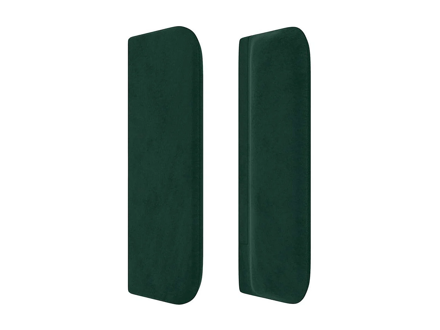 Tête de lit avec oreilles Vert foncé 93x16x78/88 cm Velours