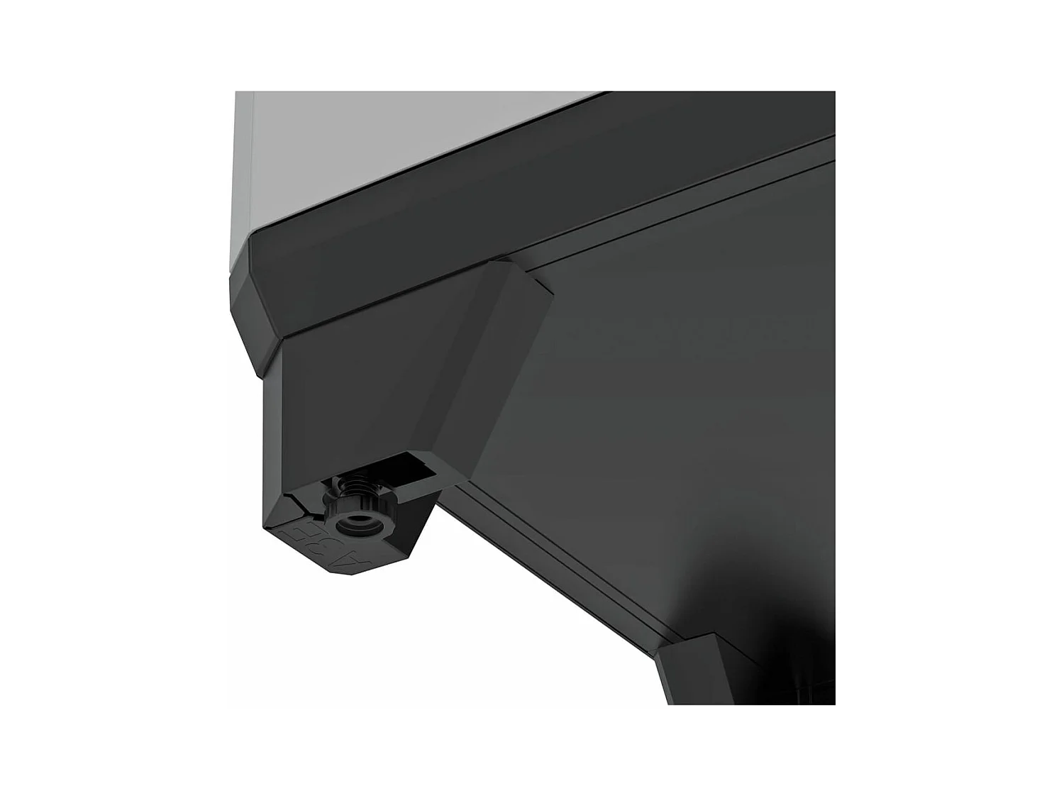 Armario de reciclaje Split Premium gris y negro 92 cm