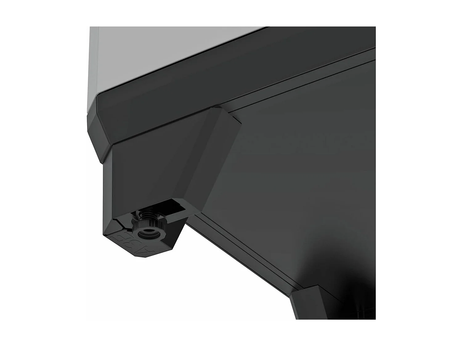 Armario de reciclaje Split Premium gris y negro 92 cm