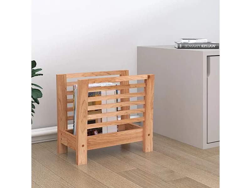 Portariviste 40x26,5x38,5 cm in Legno Massello di Noce