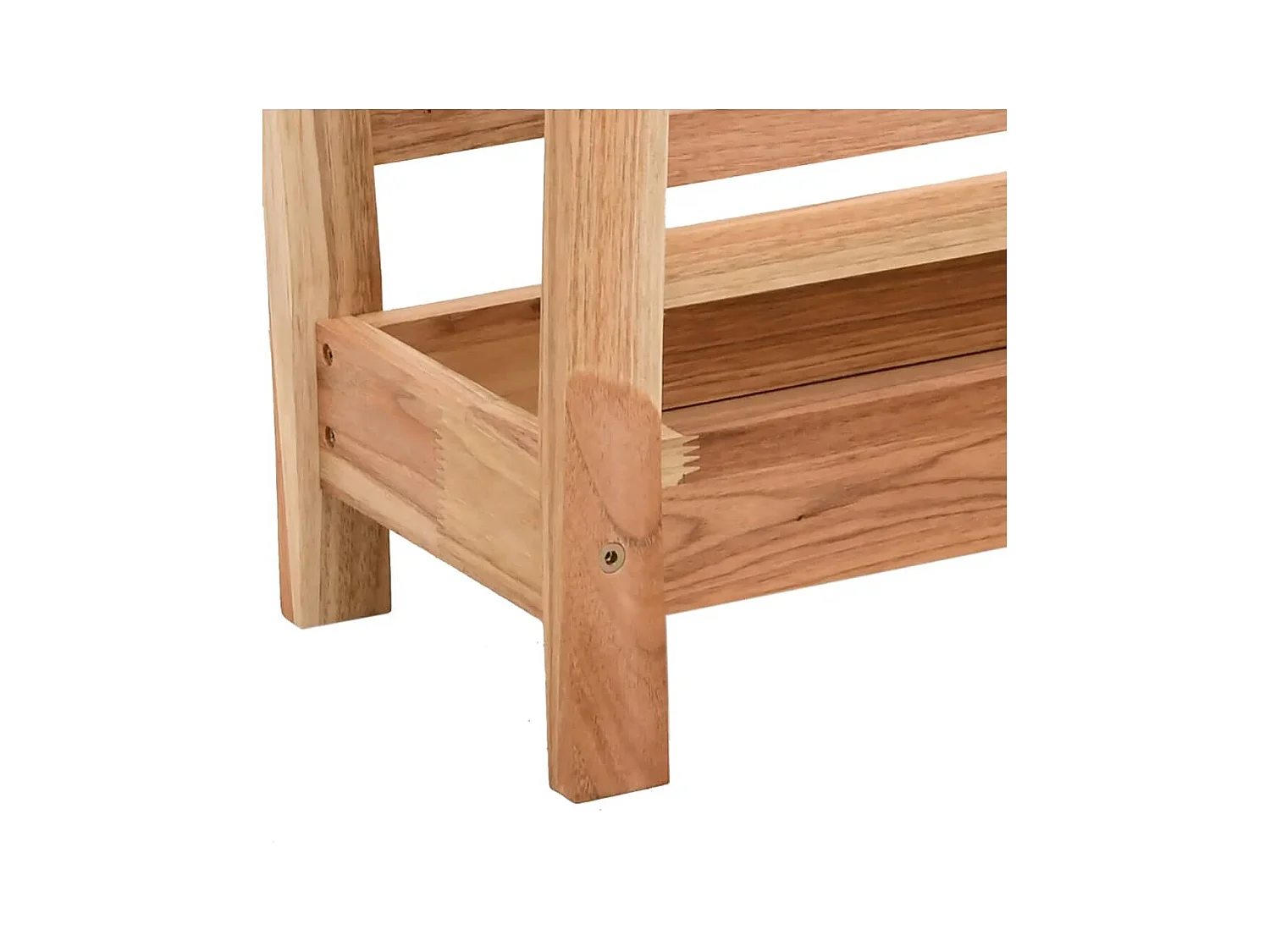 Tijdschriftenrek 40x26,5x38,5 cm massief walnotenhout