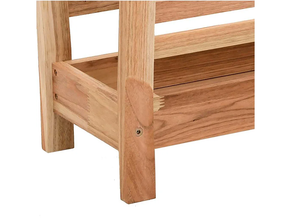 Tijdschriftenrek 40x26,5x38,5 cm massief walnotenhout