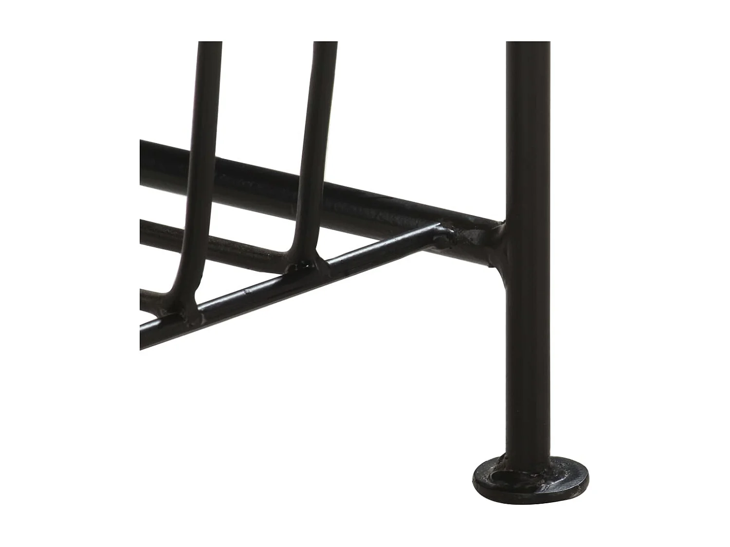 Porte-revues 40x30x50 cm Bois de manguier solide et acier