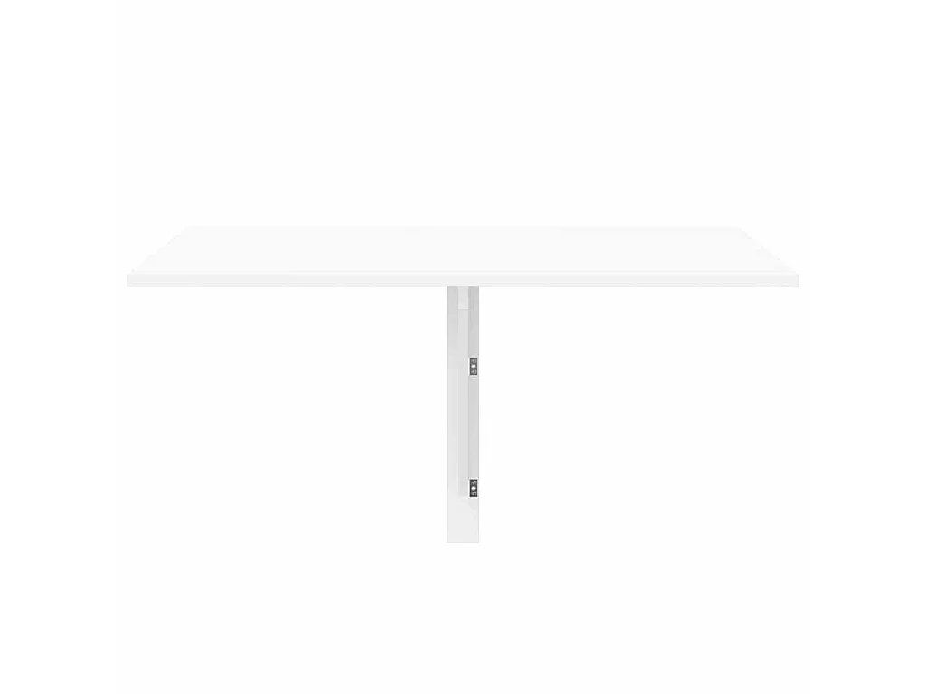 Wandtafel inklapbaar 100x60x56 cm bewerkt hout hoogglans wit