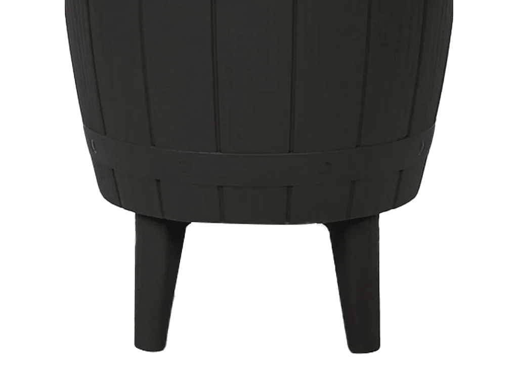 Table à glacière 3 en 1 noir polypropylène