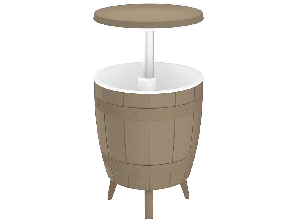IJskoeltafel 3-in-1 polypropeen lichtbruin