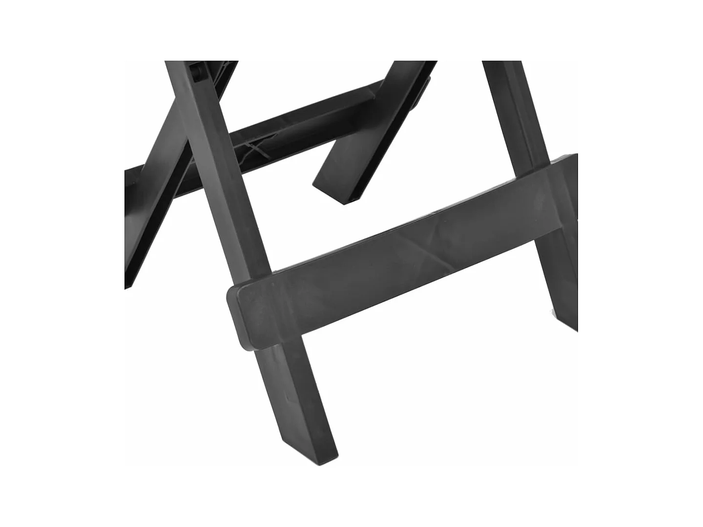 Gartentisch Klappbar Anthrazit 45x43x50 cm Kunststoff