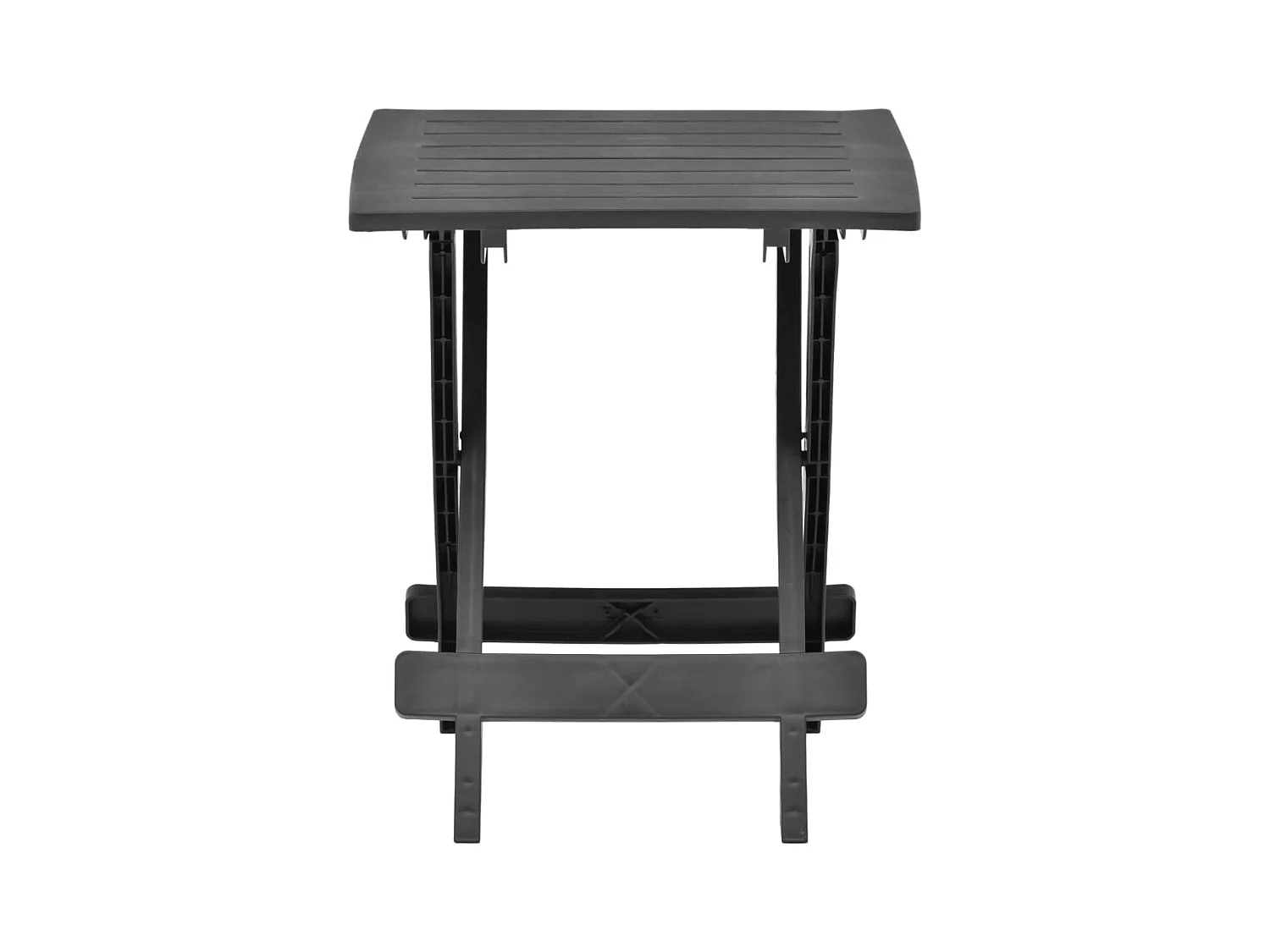 Tuintafel inklapbaar 45x43x50 cm kunststof antraciet