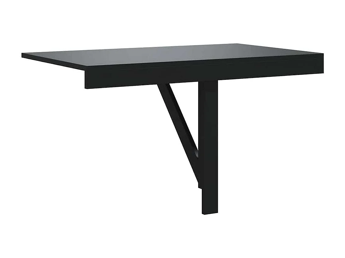 Table murale pliable Noir 100x60x56 cm Bois d'ingénierie