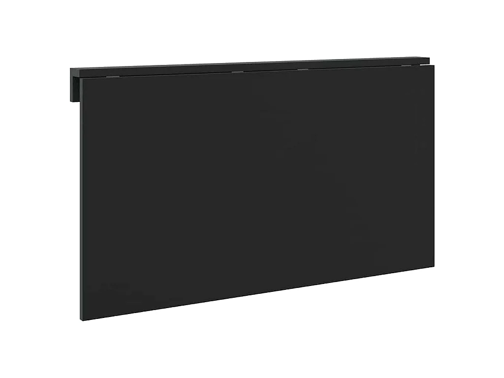 Tavolino da Parete Pieghevole Nero 110x38x75 cm in Multistrato