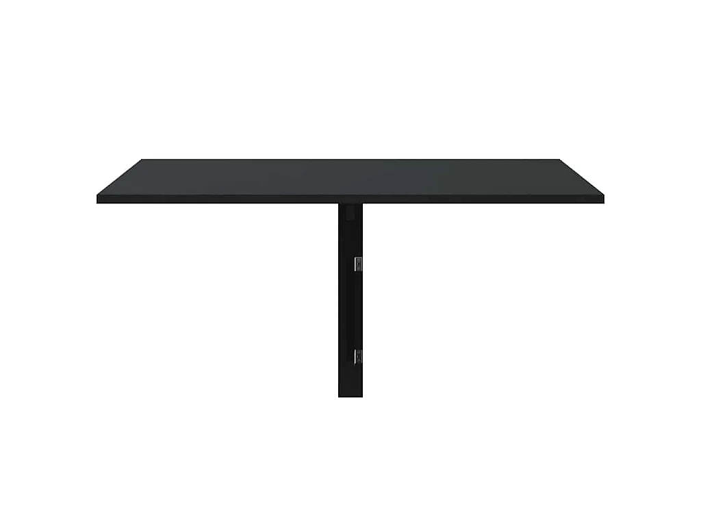 Wandtafel inklapbaar 100x60x56 cm bewerkt hout zwart