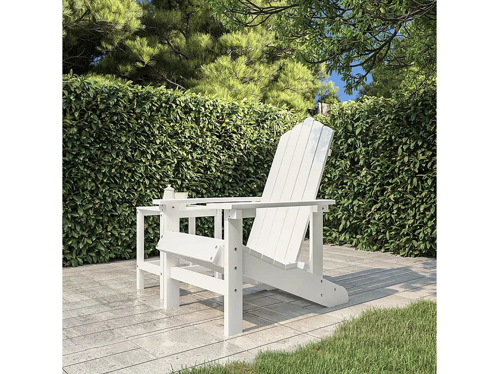 Adirondack-Gartenstuhl HDPE Weiß