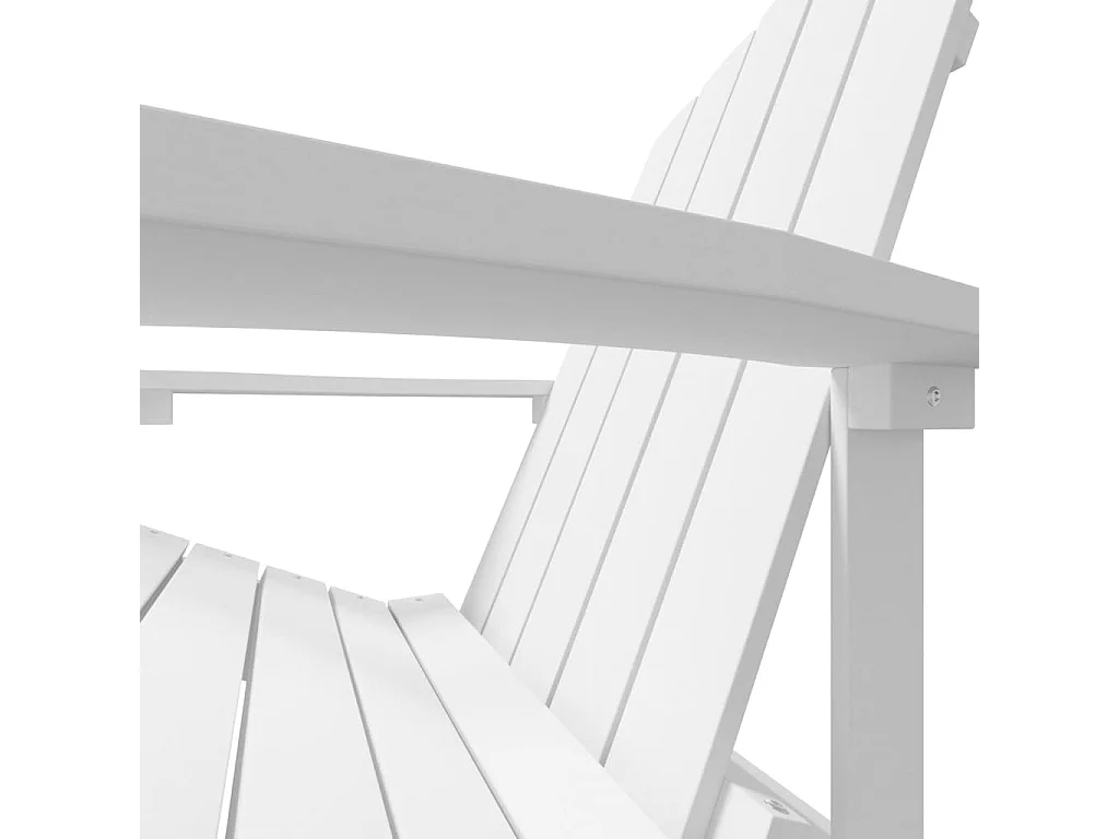 Adirondack-Gartenstuhl HDPE Weiß
