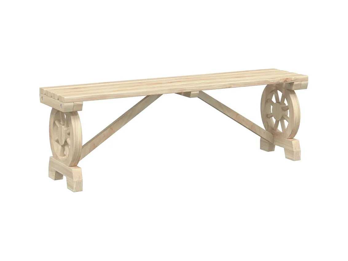 Tuinbanken 2 st massief vurenhout