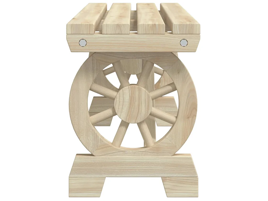 Bancs de jardin lot de 2 bois de sapin massif