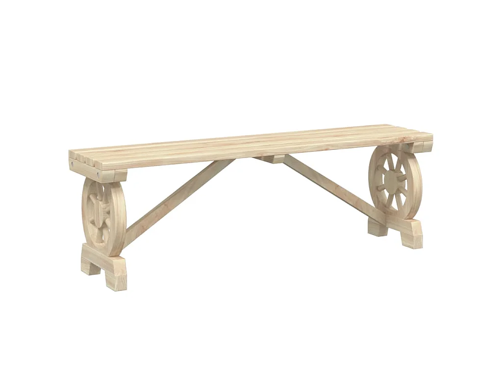 Bancs de jardin lot de 2 bois de sapin massif
