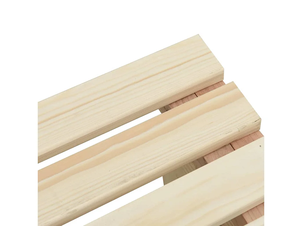 Bancs de jardin lot de 2 bois de sapin massif