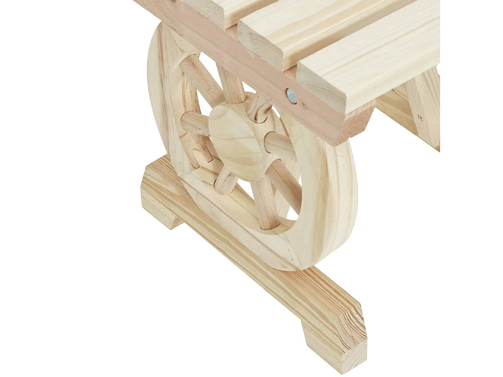 Bancs de jardin lot de 2 bois de sapin massif