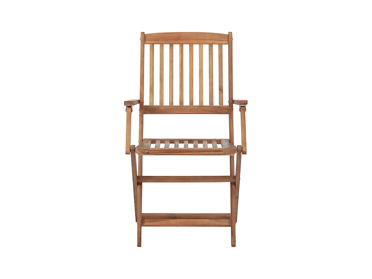 Chaises pliables de jardin lot de 4 avec coussins Bois d'acacia