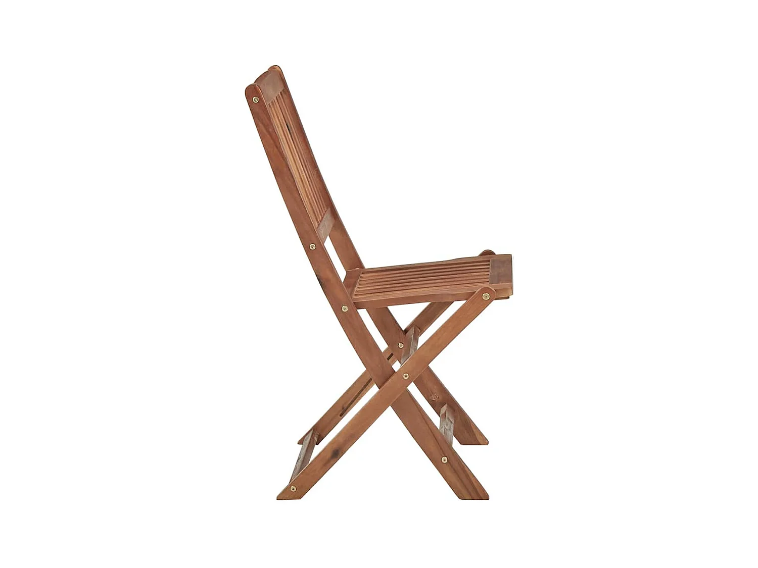 Chaises pliables d'extérieur et coussins lot de 8 Bois d'acacia