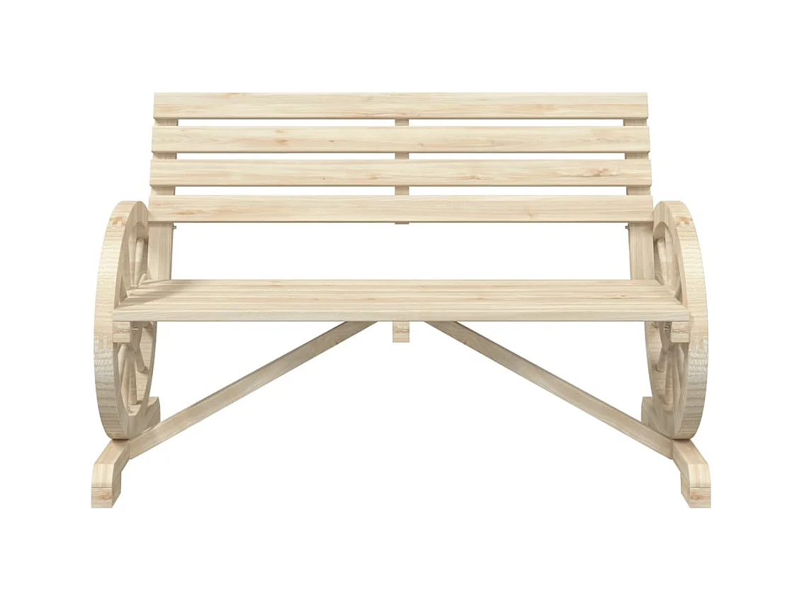 Banc de jardin 2 places bois de sapin massif