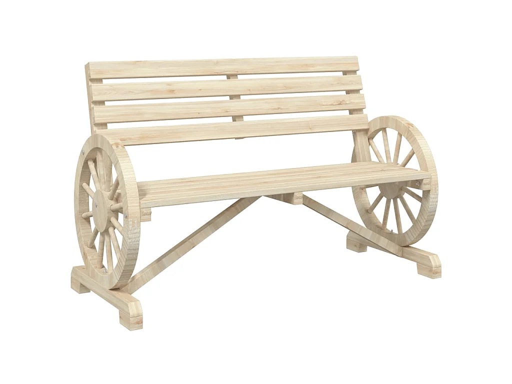 Tuinbankje 2-zits massief vurenhout