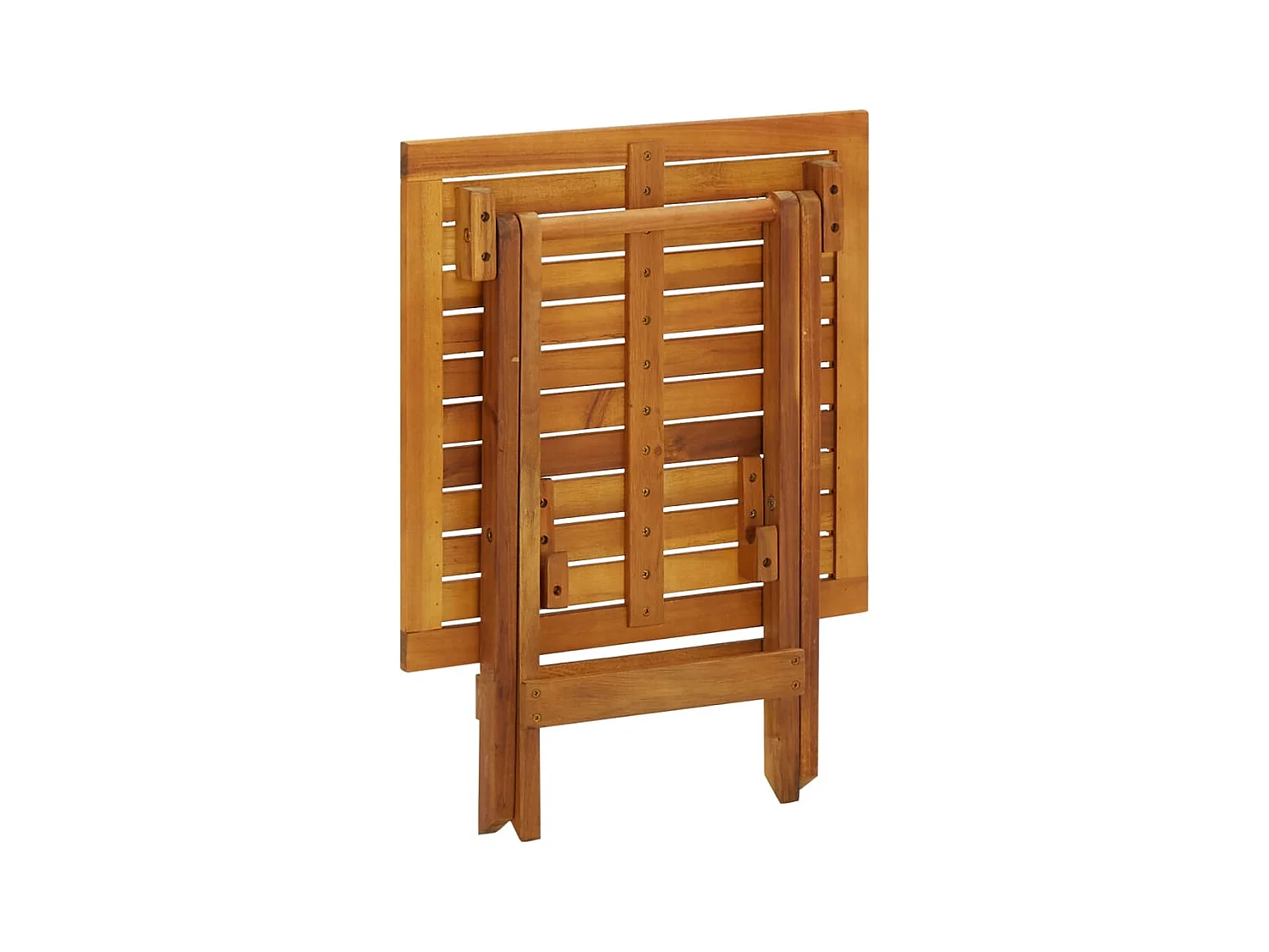 Tavolo da Bistrot 46x46x47 cm in Legno Massello di Acacia